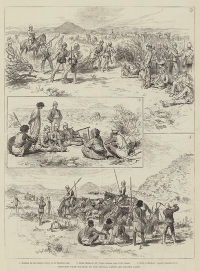 Sketches from Souakim by Walter Paget